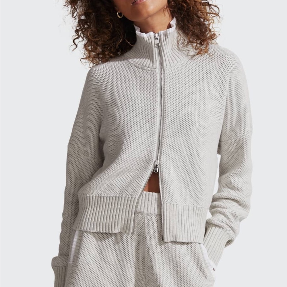 Varley Gray Knit Sweater
